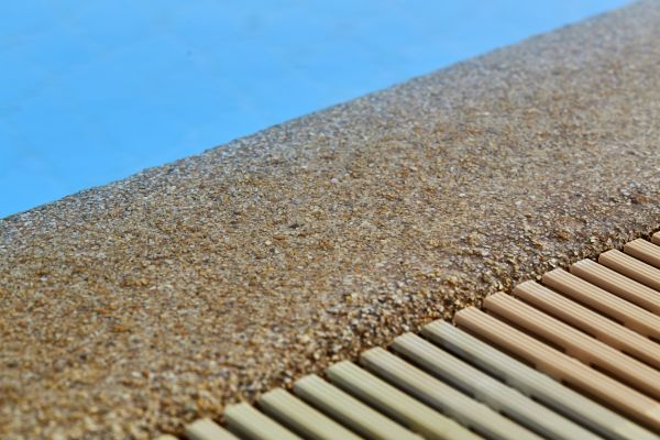 Pool Deck Drain System Install